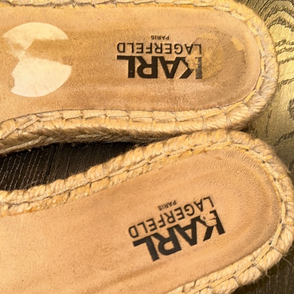 Karl Lagerfeld Blue Suede Women's espadrille Sandals - Picture 5 of 10